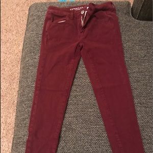 Jeggings, Maroon, stretchy!